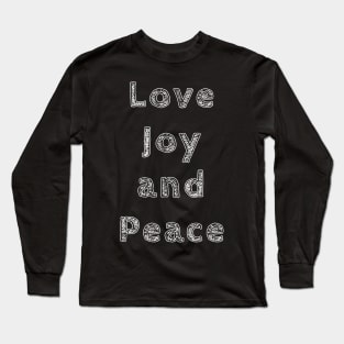 Love Joy and Peace - Onesies for Babies - Onesie Design Long Sleeve T-Shirt